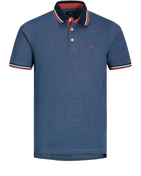 Polo bleu pour homme avec...