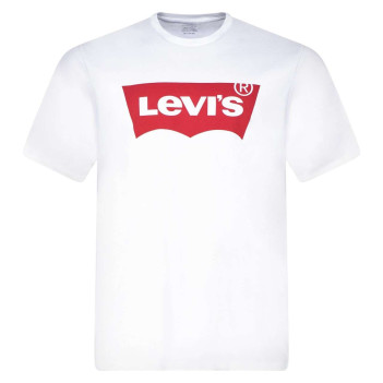 T-shirt Batwing blanc en coton uni coupe régular avec un col rond