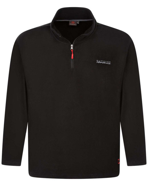 Sweat noir uni avec un col...