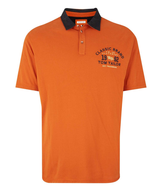 Chemise Grand-Père TOM TAILOR Orange - Taille S, Manches Longues, Occasion Très Bon État