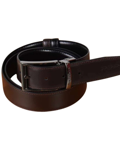 Ceinture en cuir noire unie...