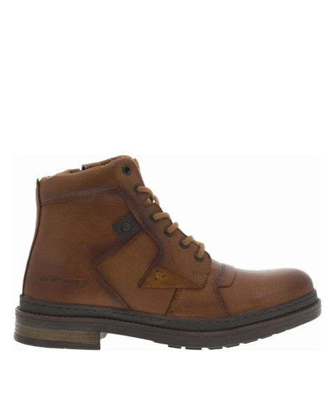 Bottines en cuir patiné...