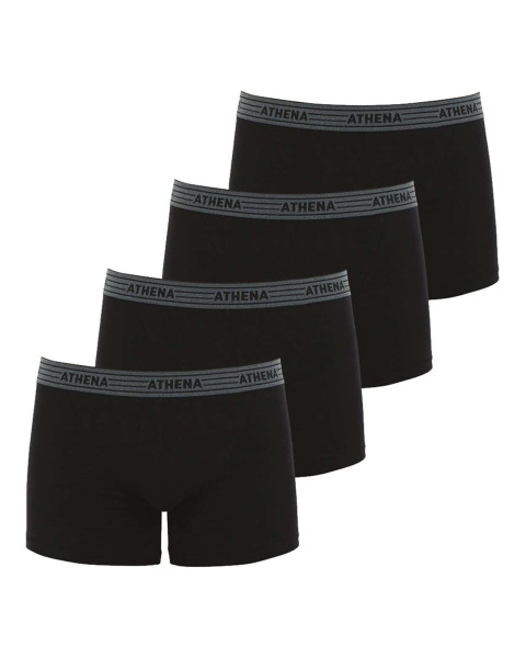 Lot de 4 boxers noirs en...