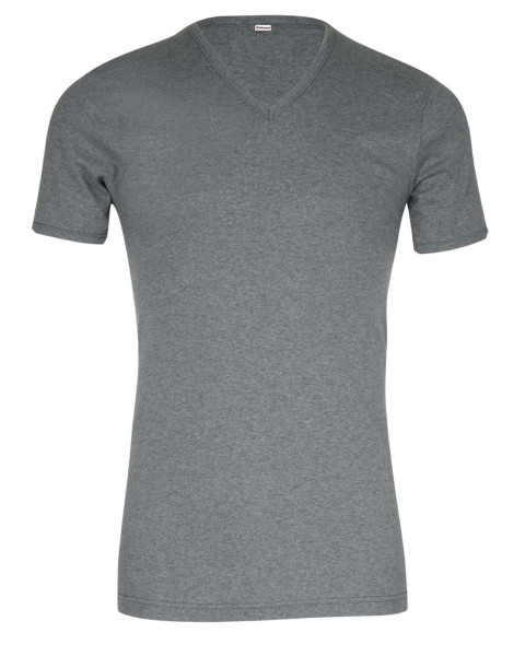 T-shirt gris uni avec une...