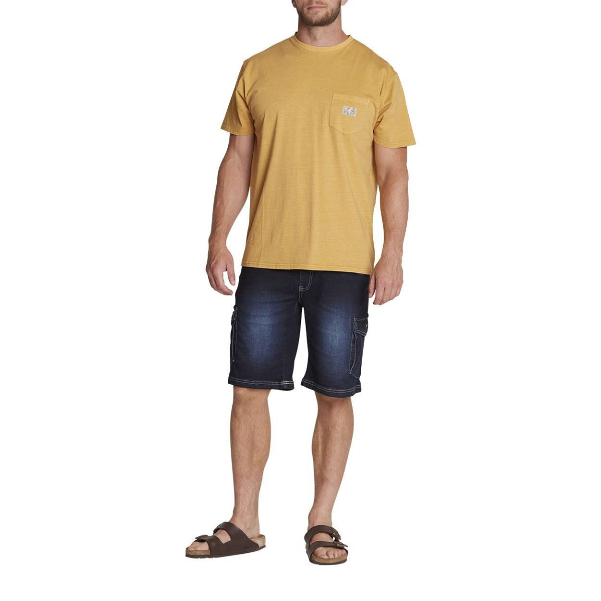 Short En Coton Mélangé Indigo Délavé Jack & Jones - Coupe Regular, Décontracté Et Stylé