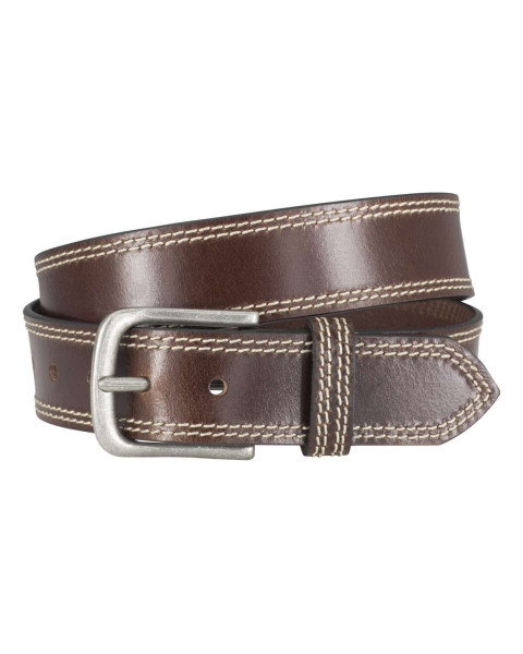 Ceinture marron unie en...