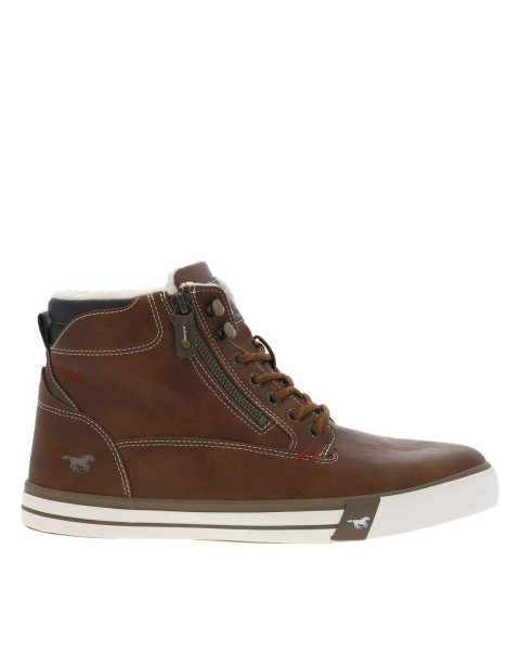 Baskets montantes marron,...