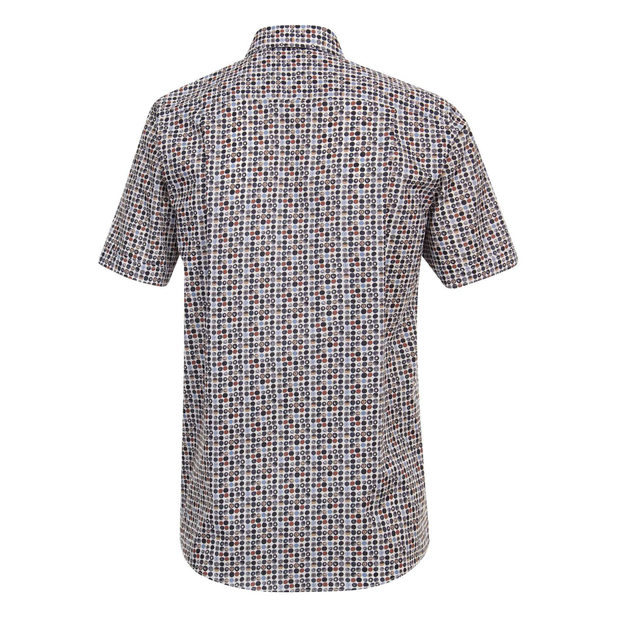 Thumbnail Chemise grande taille en coton multicolore imprimée avec une petite poche - Image 2
