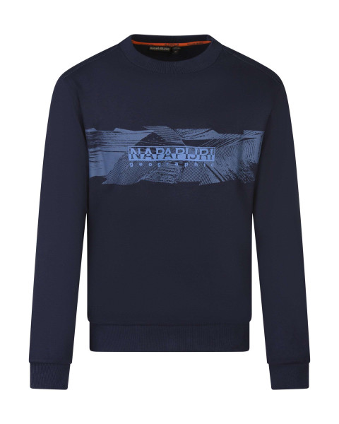 Sweat en coton marine avec...