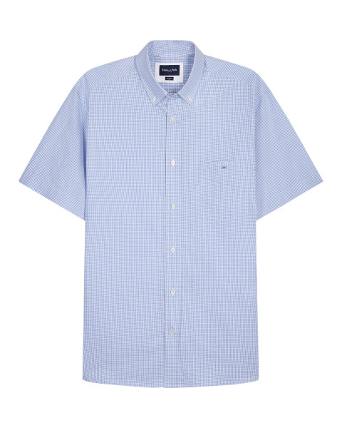 Chemise en coton bleu clair...