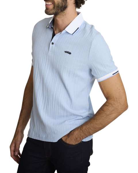 Polo homme bleu