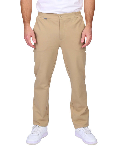 Pantalon jogging beige uni...