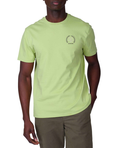 T-shirt en coton vert uni...