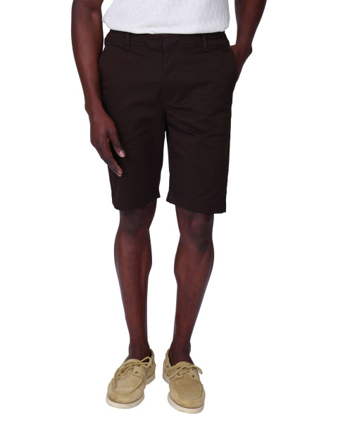 Short chino en coton marron...