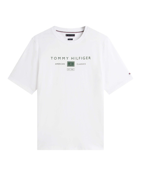 T-shirt en coton blanc uni...