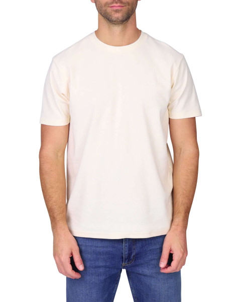 T-shirt en coton écru à...