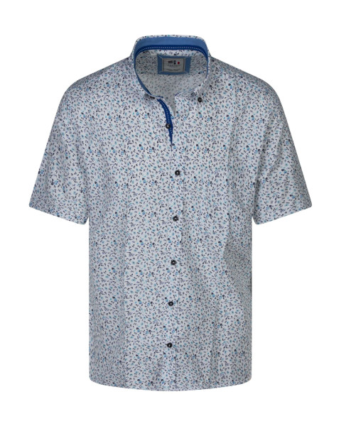 Chemise turquoise floral...