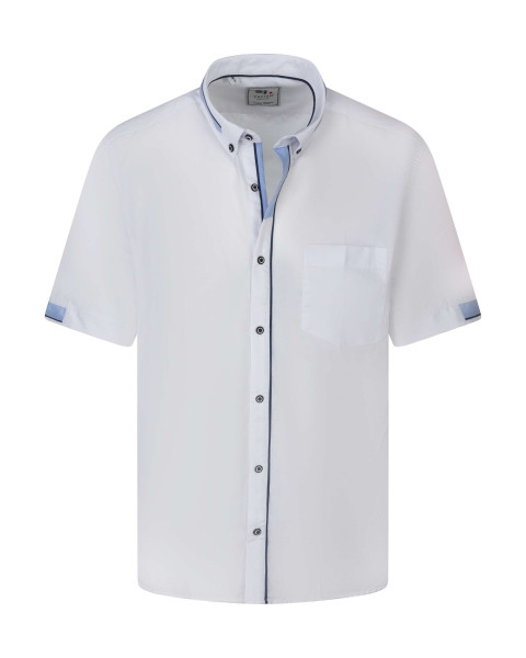 Chemise blanche unie à...
