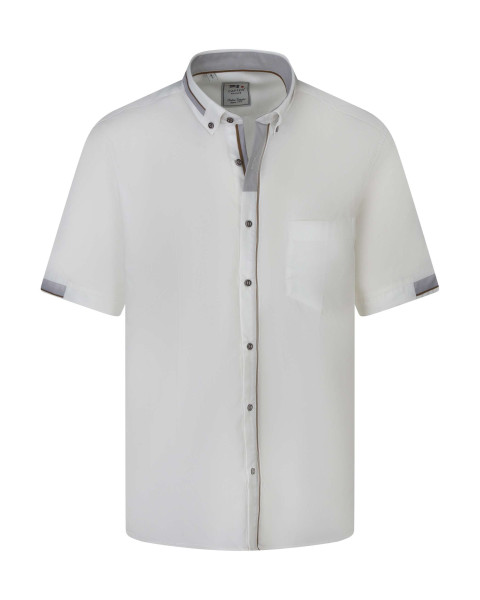 Chemise écrue unie avec une...