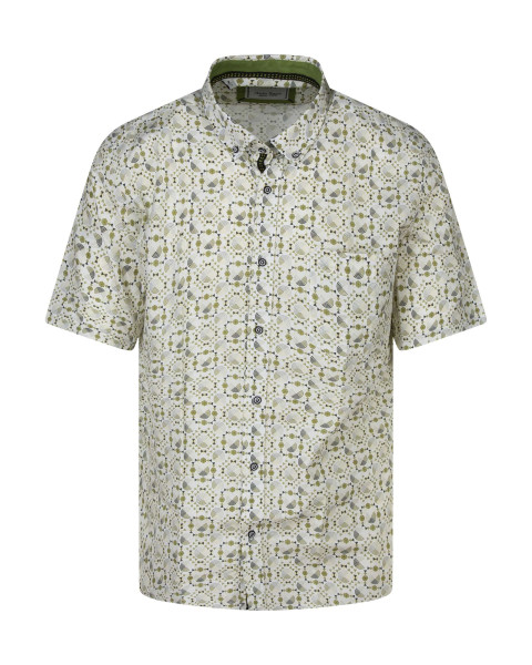 Chemise kaki à motifs avec...