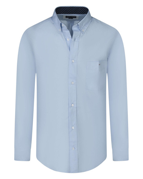 Chemise en coton bleu clair...
