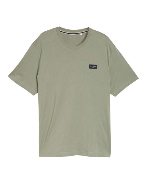 T-shirt en coton kaki uni...