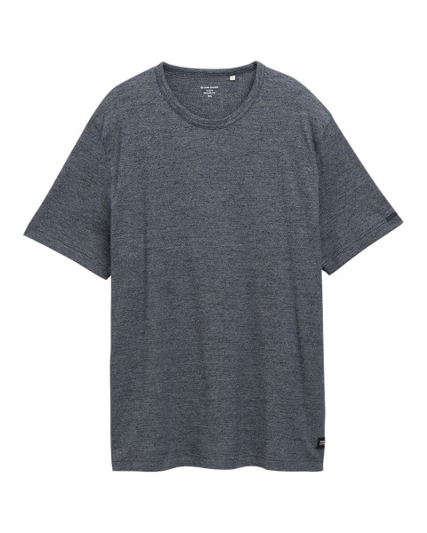 T-shirt en coton marine uni...