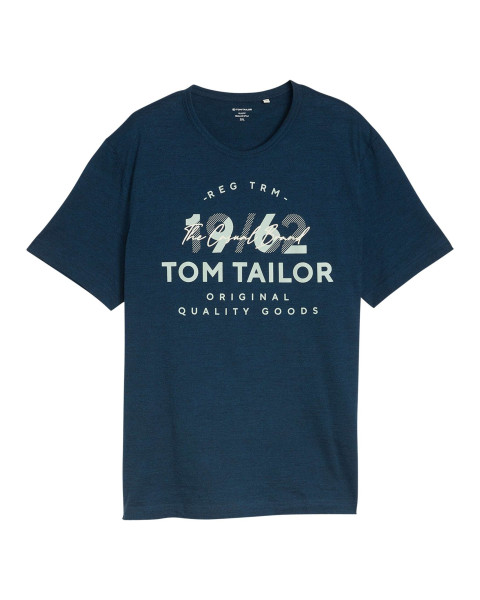 T-shirt en coton marine uni...
