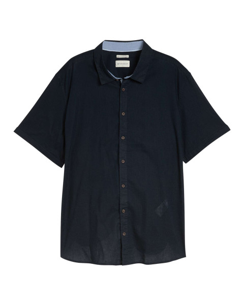 Chemise marine unie pourvue...