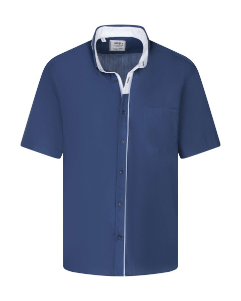 Chemise en coton indigo...
