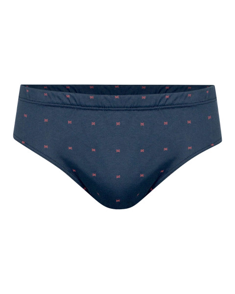 Slip en coton marine pourvu...