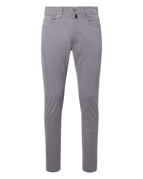 Pantalon en coton gris uni...