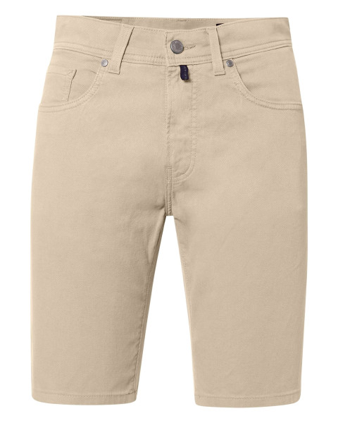 Short en coton beige uni...