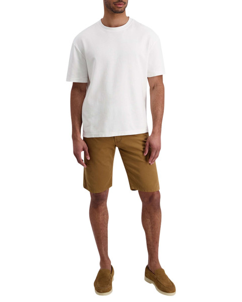Short en coton camel uni...