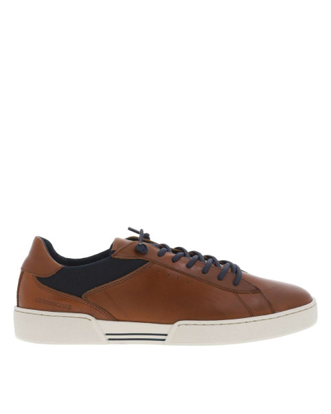 Baskets basses cognac en...