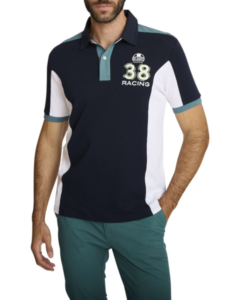 Polo marine uni avec une...