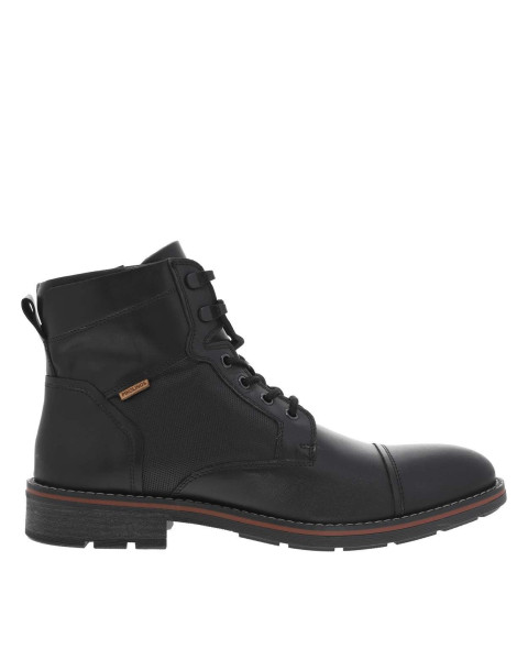 Bottines en cuir noires à...