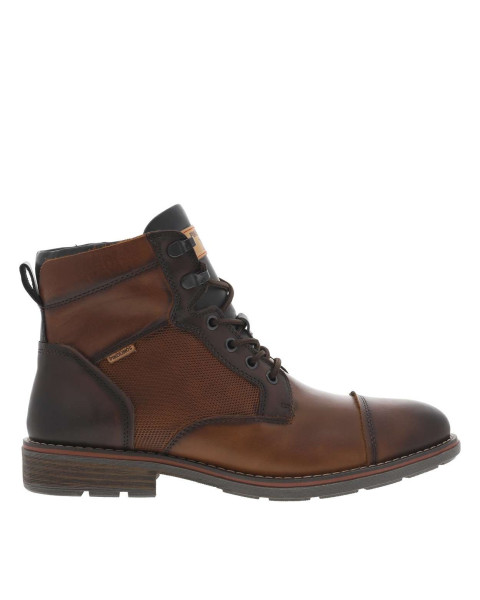 Bottines en cuir cognac à...
