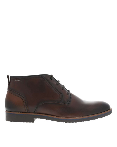 Bottines en cuir moka à...