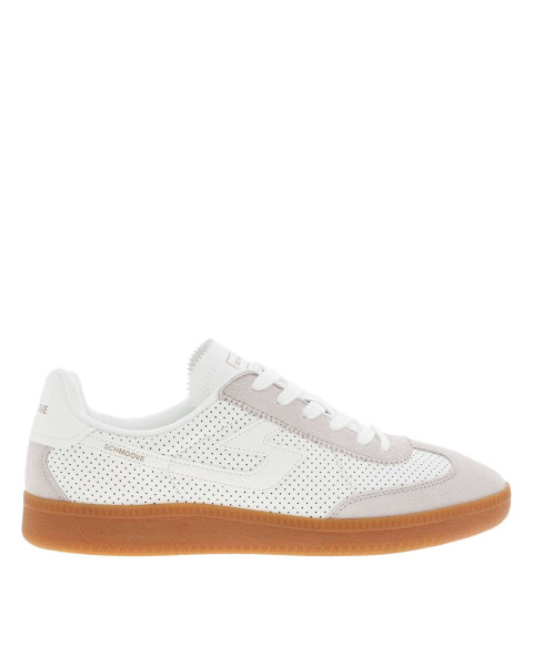 Tennis en cuir blanches et...