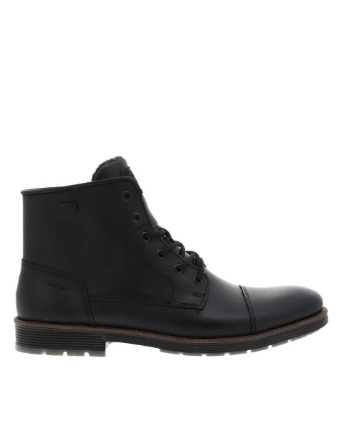 Bottines en cuir noires à...