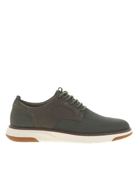 Sneakers en cuir kakis avec...