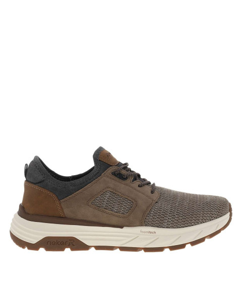 Sneakers taupe à talon plat...