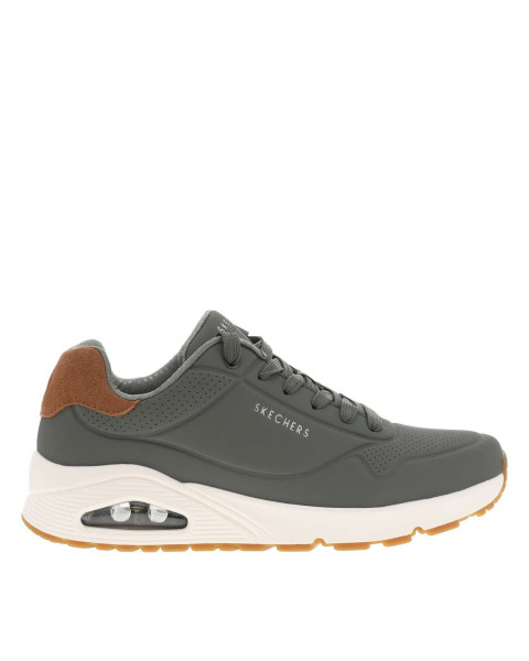 Sneakers vert olive à talon...