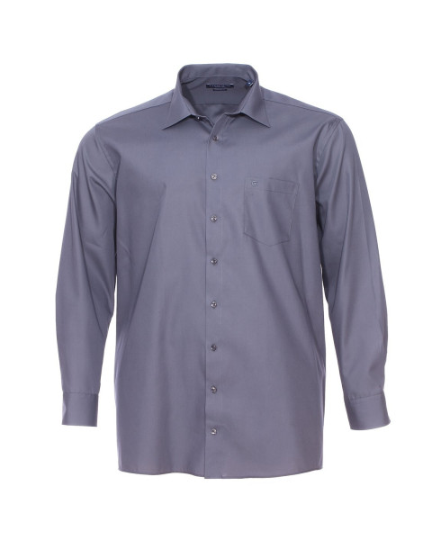 Chemise droite homme gris
