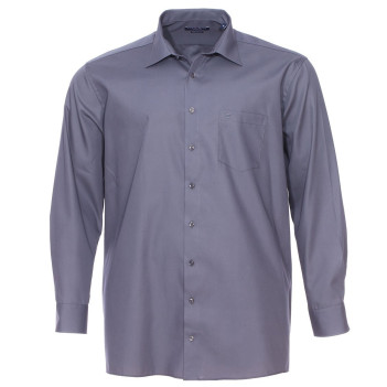 Chemise droite homme gris