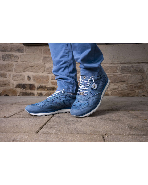 Baskets basses en cuir...