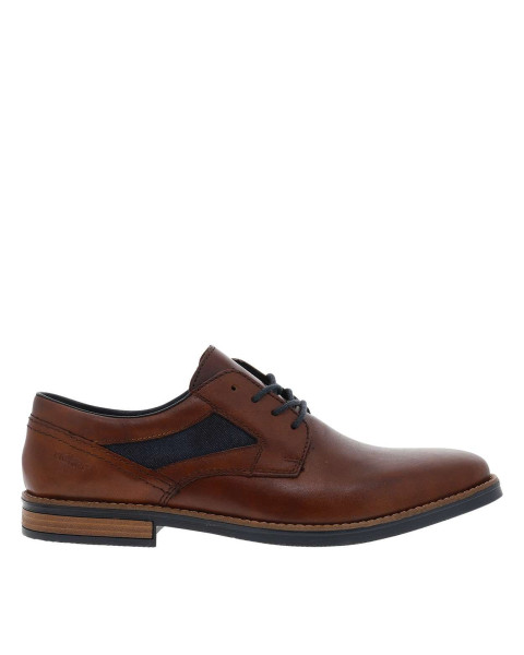 Derbies en cuir cognac à...