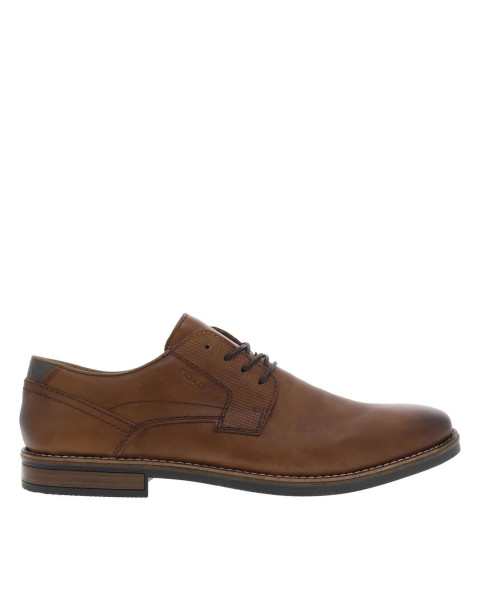 Derbies en cuir cognac à...