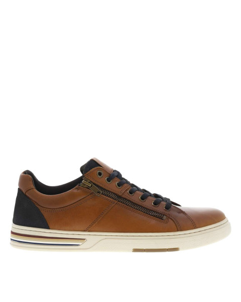Sneakers en cuir camels...